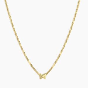 Gorjana Gold 'M' Alphabet Necklace